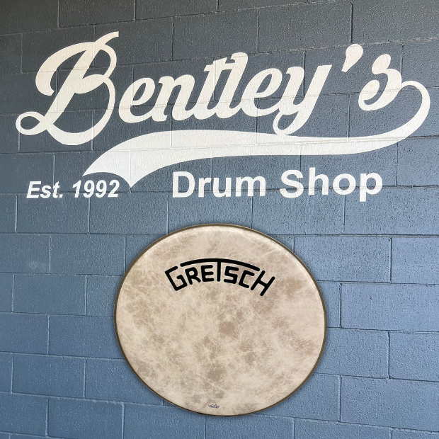 Gretsch GRDHFS22B Broadkaster 22" Bass Drum Logo Fiberskyn Drumhead *IN STOCK*